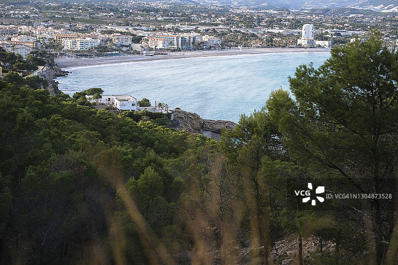 美丽的地中海海景，留白图片素材