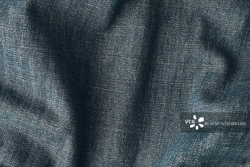 优质褶皱牛仔面料纹理背景图片素材