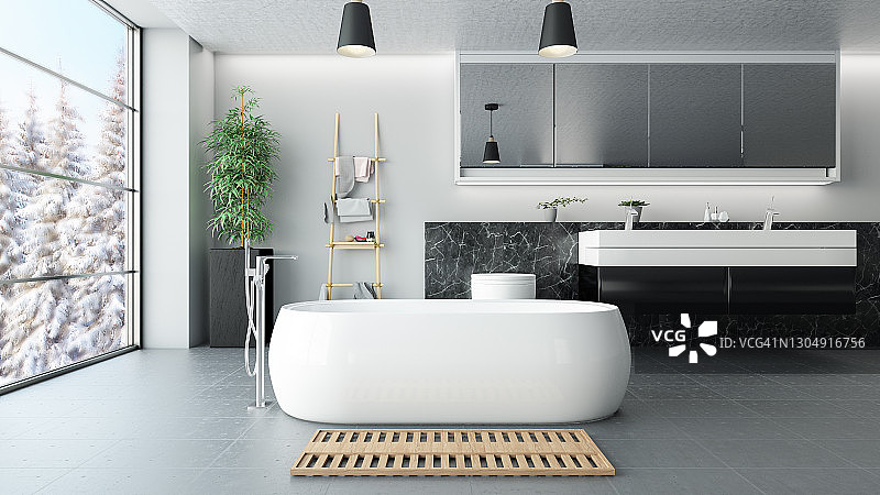 现代浴室图片素材