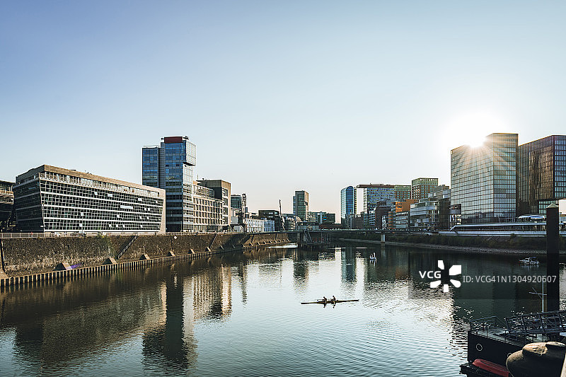 杜塞尔多夫夏末午后媒体港图片素材