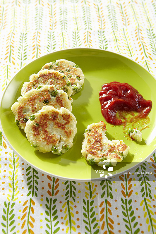 马铃薯豌豆饼图片素材