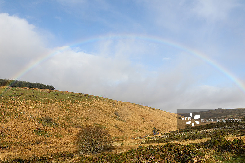 达特穆尔的彩虹图片素材