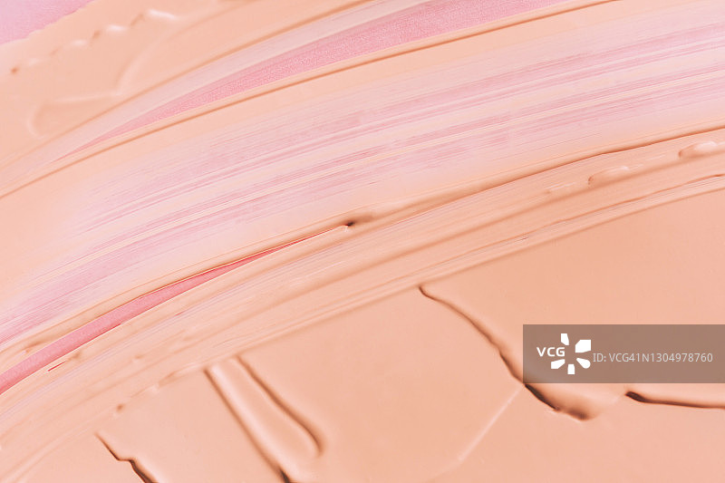 粉底色调化妆品背景，年度潮流产品，健康理念图片素材
