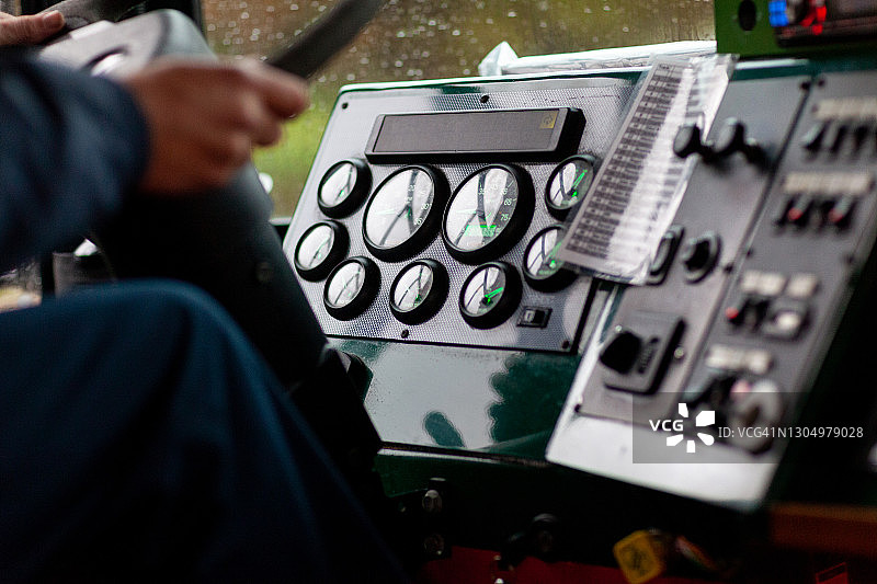 手推车前部的仪表盘图片素材