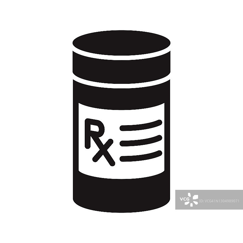 处方药剂字形图标图片素材