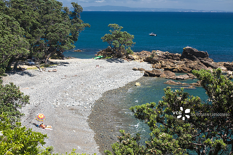 波胡图卡瓦海岸的扇尾湾图片素材