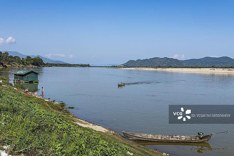 缅甸克钦邦密的伊洛瓦底江图片素材