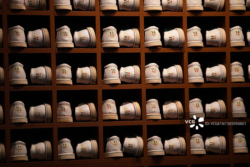 10瓶保龄球鞋图片素材