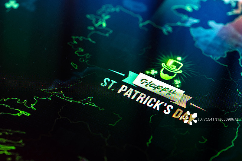 爱尔兰公共假日圣帕特里克节快乐图片素材