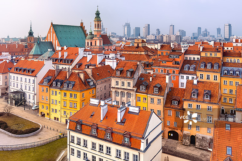 波兰华沙图片素材