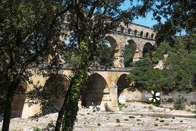 法国加尔桥图片素材