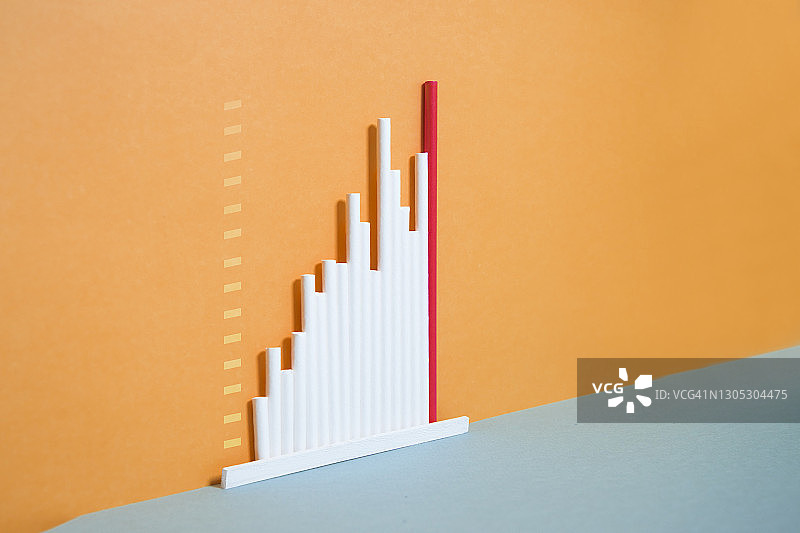 抽象极简主义增长图概念静物图片素材