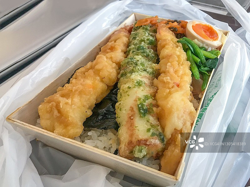 炸虾天妇罗便当图片素材