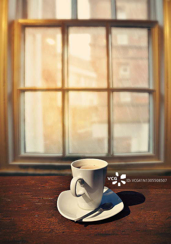 咖啡馆的雨天图片素材