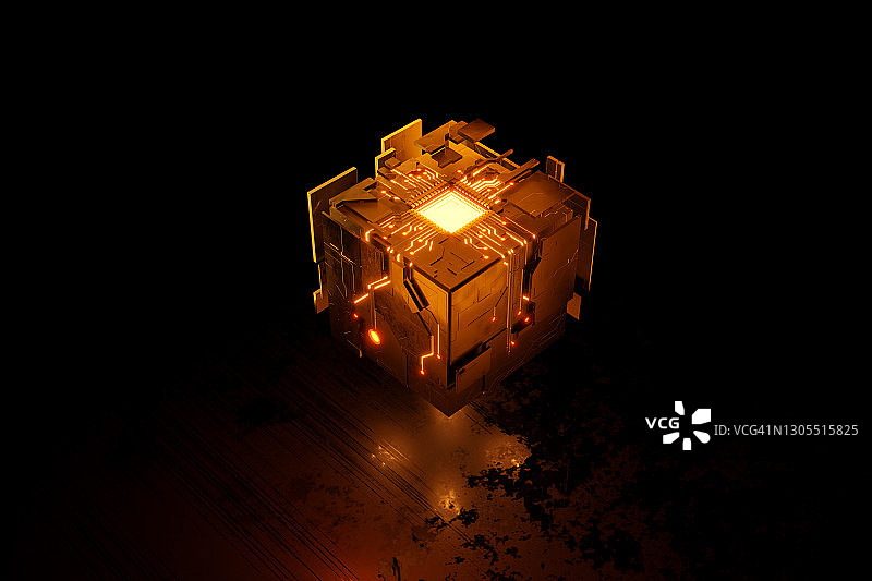 具有人工智能概念的未来计算机图片素材