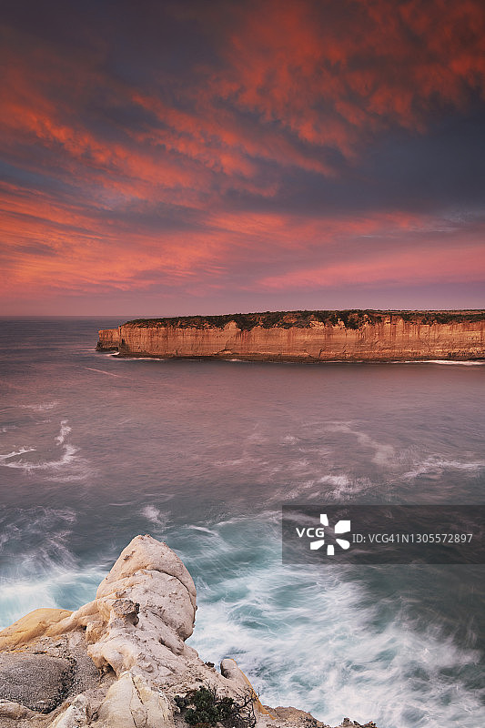 大洋路沿岸日出图片素材