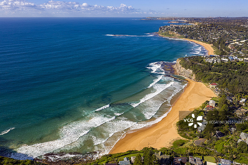悉尼比尔戈拉和纽波特海滩图片素材