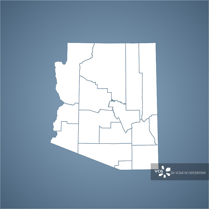 亚利桑那州的地图图片素材