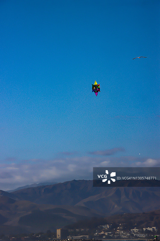 海滩上的风筝图片素材