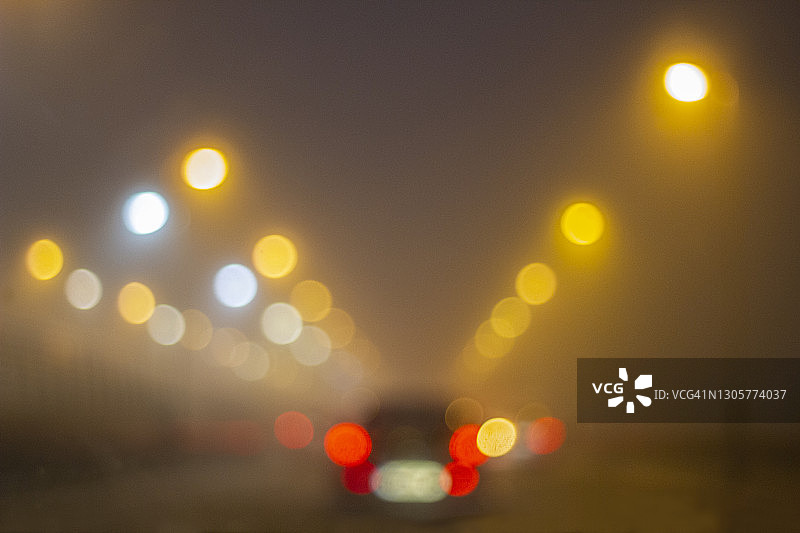 失焦的灯光图片素材