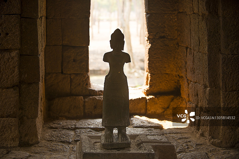 北碧府Muang Singh古城帕般若佛母雕像图片素材