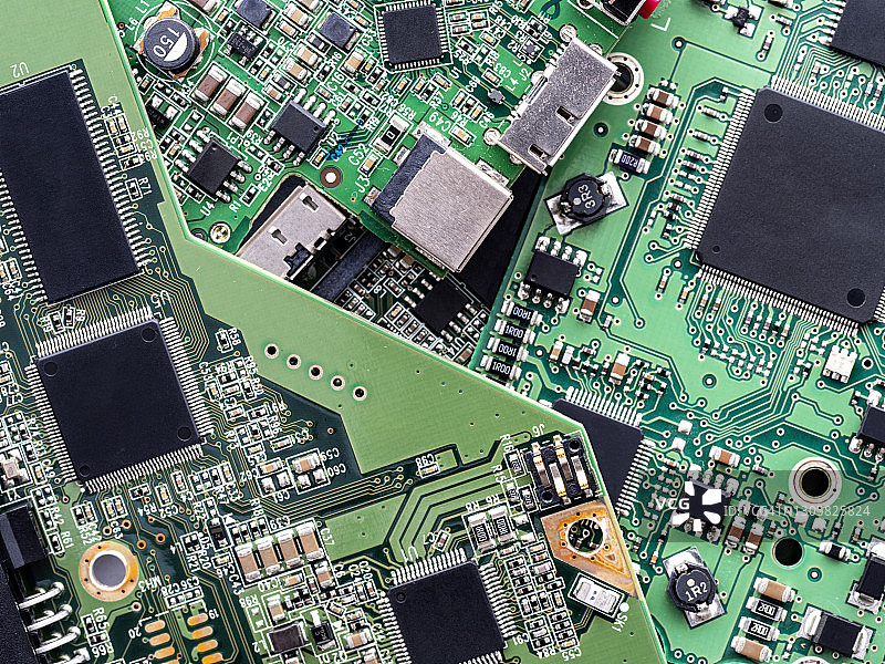 待回收的印刷电路板图片素材