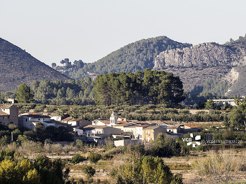 西班牙巴伦西亚自治区贝尼斯苏埃拉小镇景色图片素材