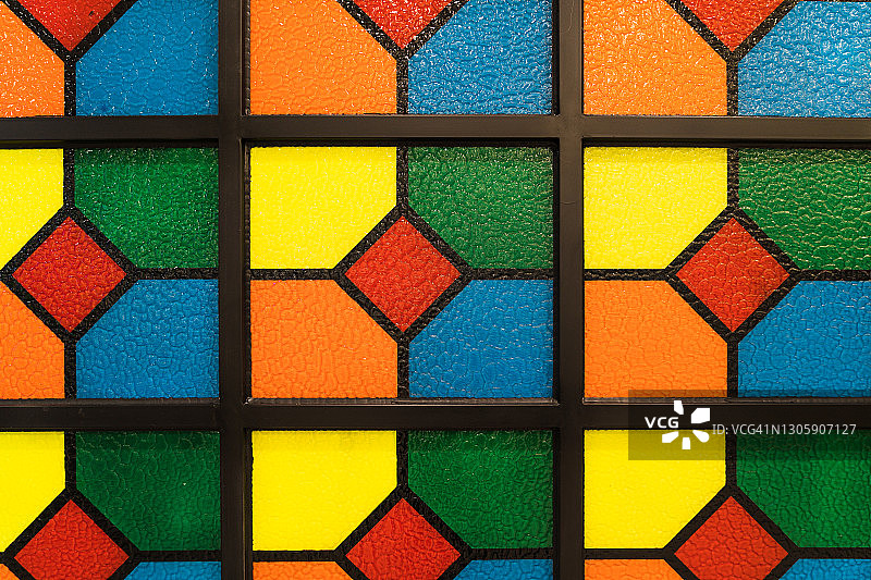 彩色墙面的全画幅照片图片素材