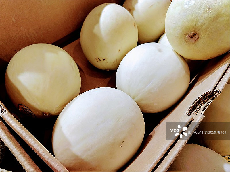 哈密瓜特写图片素材