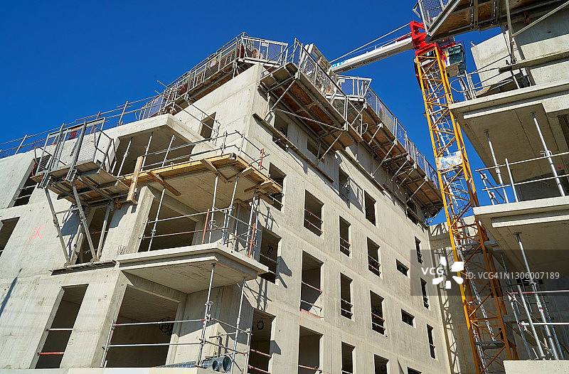 在建公寓楼图片素材