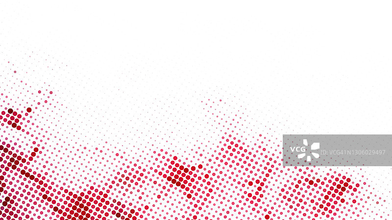带有复制空间的红色和粉色抽象点状半色调背景图片素材