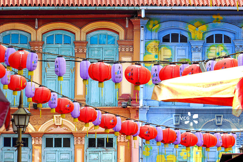 新加坡唐人街中心图片素材