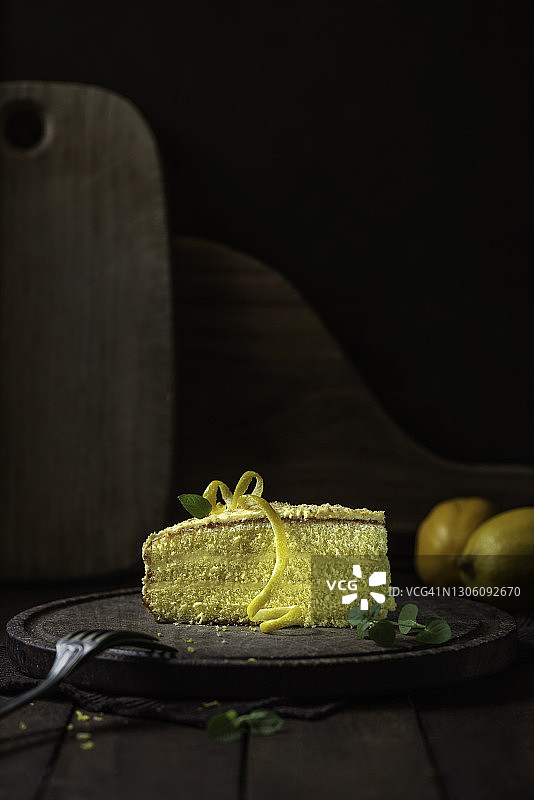 柠檬蛋糕图片素材