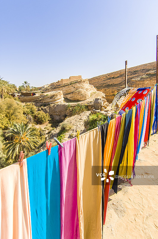 突尼斯米德斯峡谷绿洲图片素材