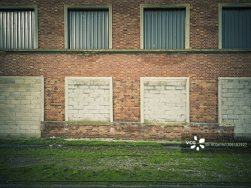 法国敦刻尔克港口废弃仓库（2021年4月2日）图片素材