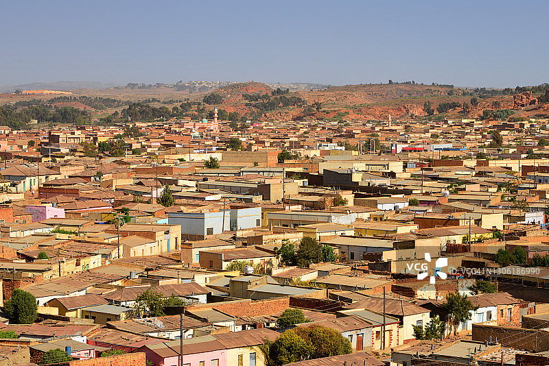 厄立特里亚阿斯马拉的屋顶图片素材