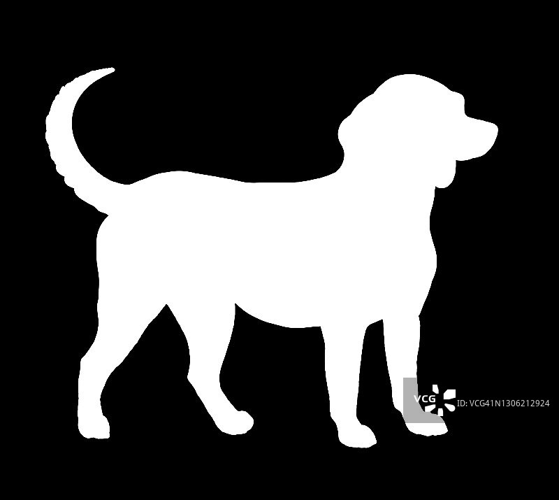 狗的轮廓图片素材