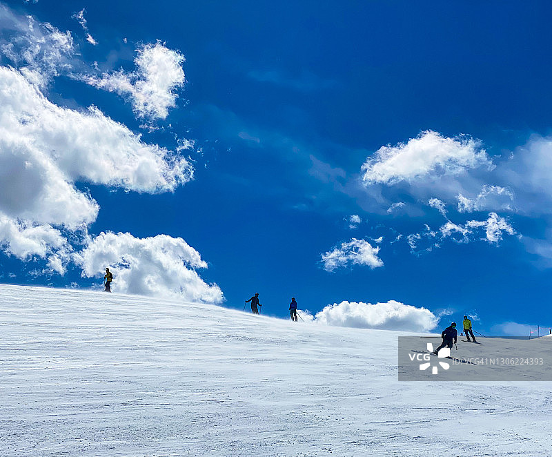 犹他州帕克城高山滑雪场图片素材