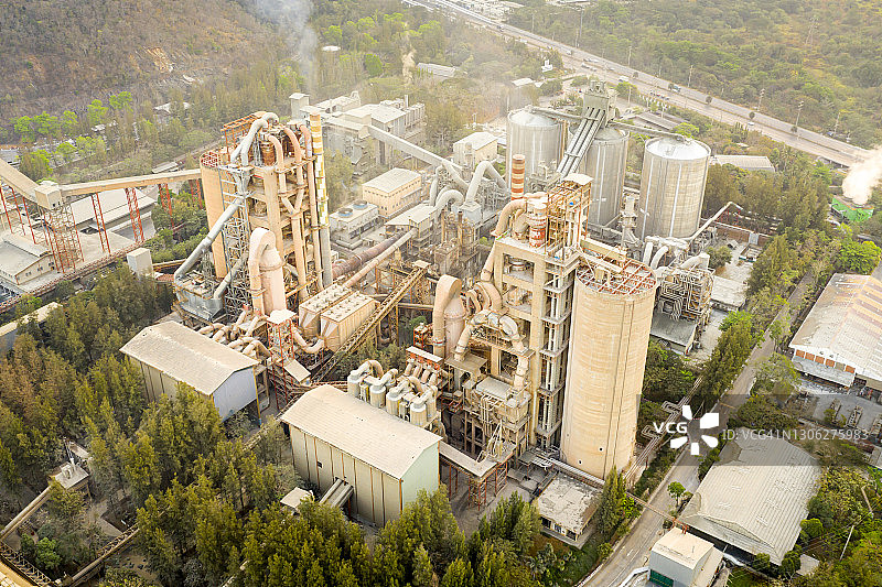 水泥厂景色图片素材