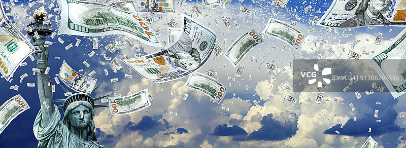 赚钱的繁荣和成功概念图片素材