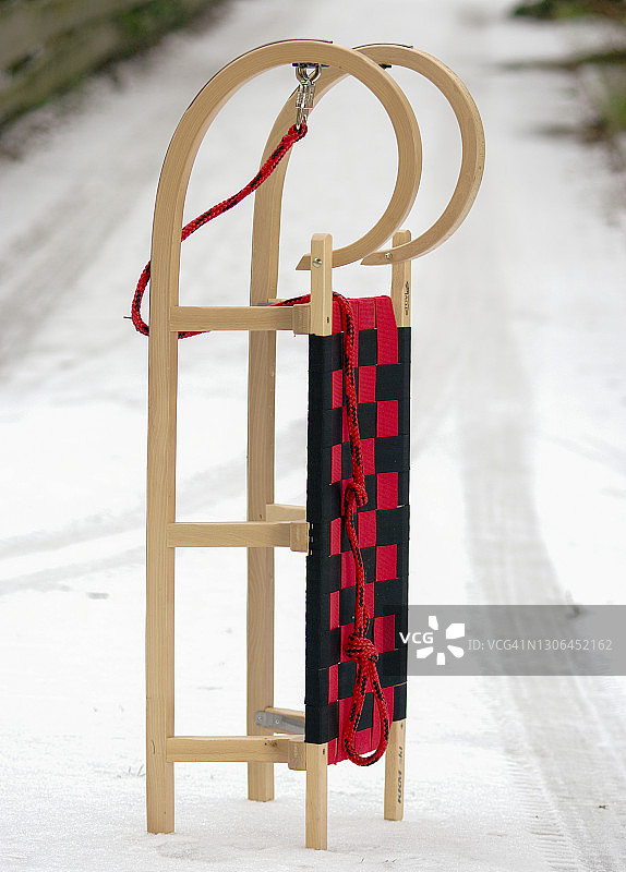 雪橇或平底雪橇图片素材