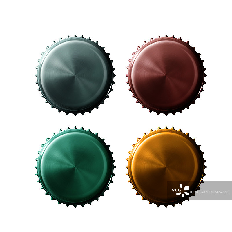 瓶盖，顶角，4个，物体图片素材