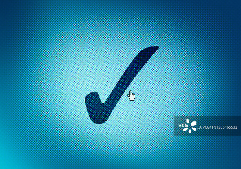 屏幕上的勾号符号图片素材