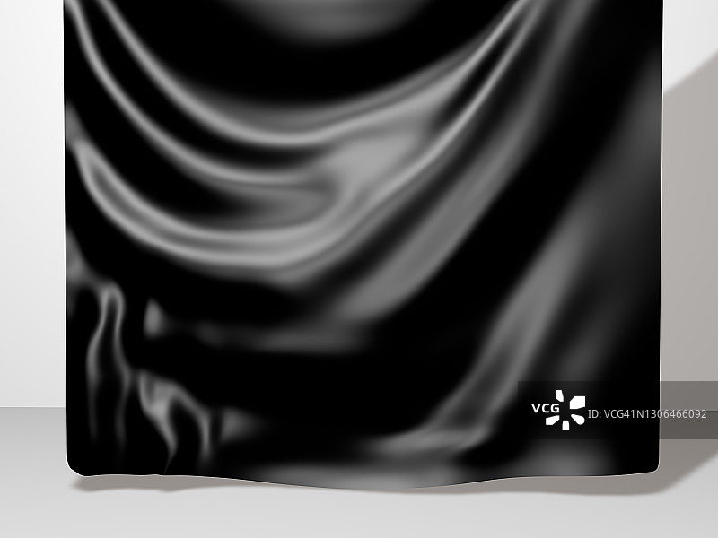 黑色褶皱塑料袋图片素材