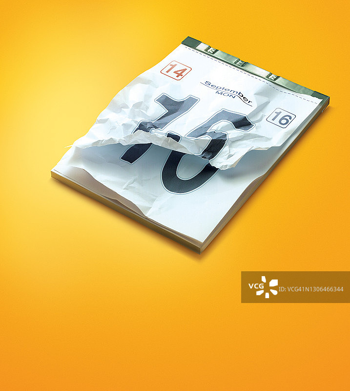 日历、俯视角度、纸张图片素材