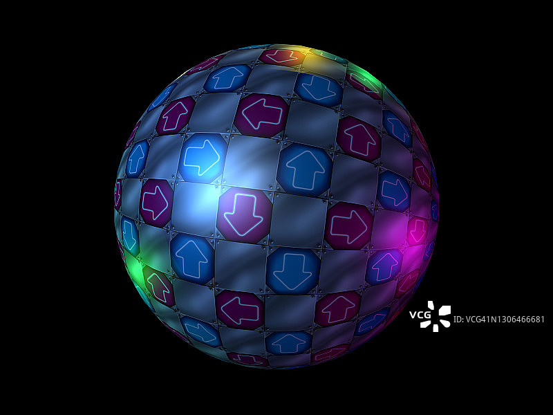 迪斯科球，DDR，3D模型图片素材
