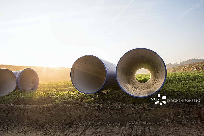 管道现场图片素材