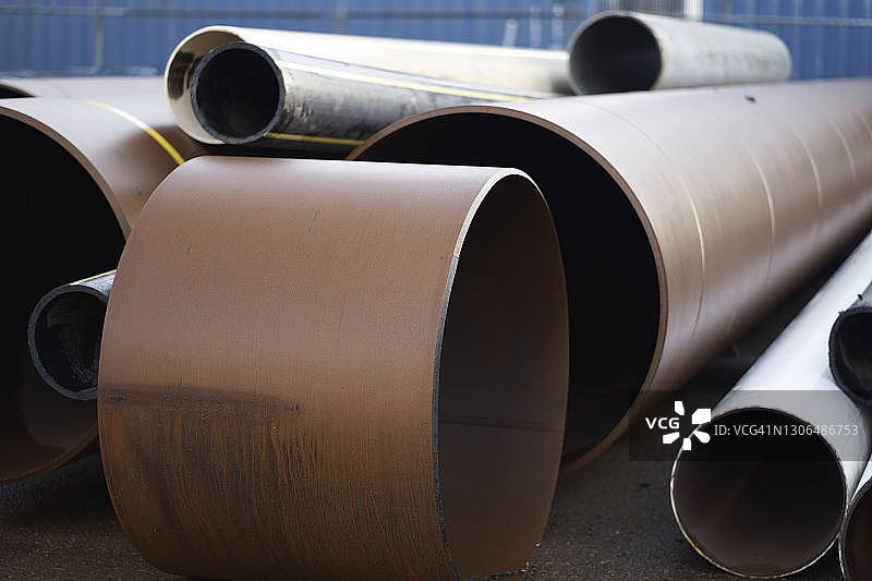 金属管道施工图片素材