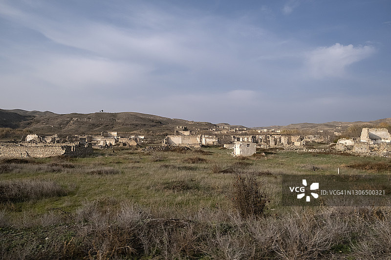 阿塞拜疆废弃村庄图片素材