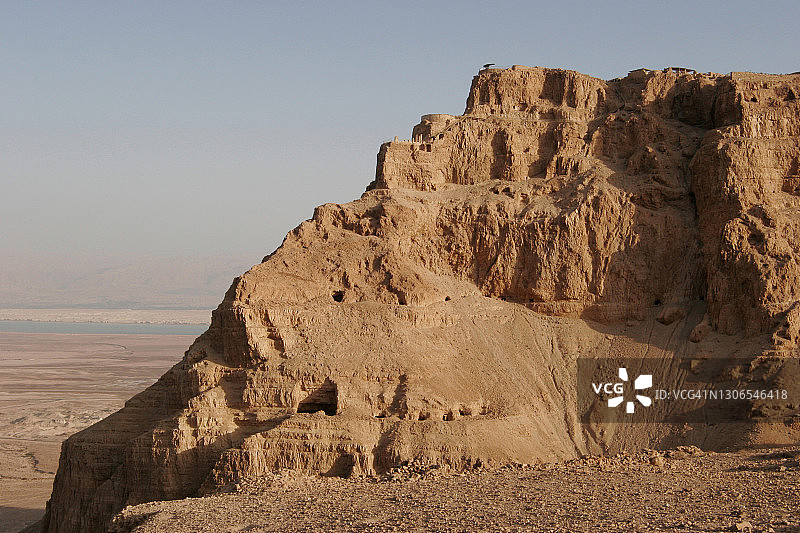 从西面看到的马萨达北侧图片素材